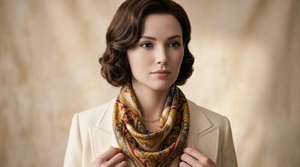 The Art of the Silk Scarf: 7 Elegant Ways to Wear a Vintage Silk Scarf