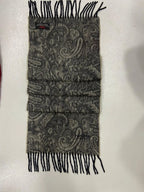 Vintage Renoma Paris Paisley Scarf 75% Lambswool 25% Angora Made in Scotland