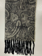 Vintage Renoma Paris Paisley Scarf 75% Lambswool 25% Angora Made in Scotland