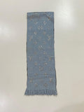 Louis Vuitton Logomania Shine Scarf Celeste Light Blue M70466