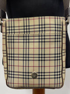 Burberry Vintage Nova Check Canvas Crossbody Messenger Bag
