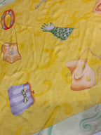 Vintage BVLGARI Davide Pizzigoni Silk Scarf – Yellow Fashion Accessories Print