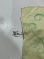 Vintage BVLGARI Davide Pizzigoni Silk Scarf – Yellow Fashion Accessories Print