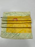 Vintage BVLGARI Davide Pizzigoni Silk Scarf – Yellow Fashion Accessories Print