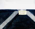 Burberry Black Check 100% Cashmere Triangle Fringe Scarf (Made in Scotland)