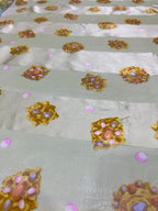 Vintage Balenciaga Paris 100% Silk Baroque Scroll Print Square Scarf