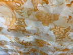 Vintage Balenciaga Paris Floral Scarf in Cream & Orange 100% Silk