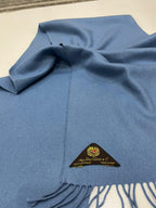 Italian 100% Cashmere Scarf in Blue – Ing. Loro Piana & C. Label