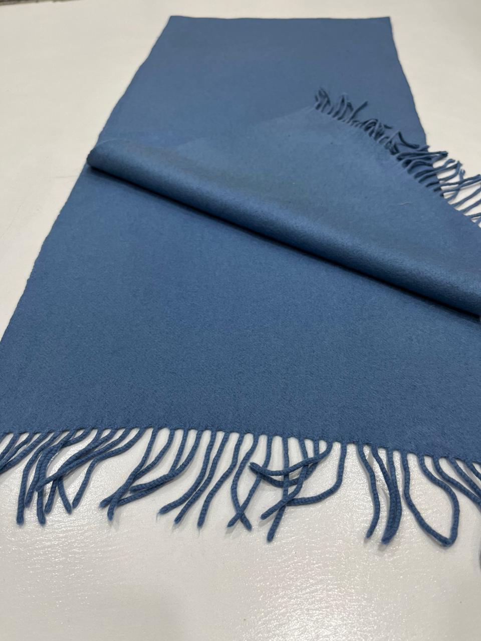 Italian 100% Cashmere Scarf in Blue – Ing. Loro Piana & C. Label