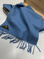 Italian 100% Cashmere Scarf in Blue – Ing. Loro Piana & C. Label