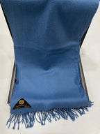 Italian 100% Cashmere Scarf in Blue – Ing. Loro Piana & C. Label