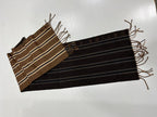 CELINE Brown Striped Fringe Scarf – Vintage Long Muffler
