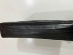 Vintage Mario Valentino Black Leather Monogram Clutch Bag Made in Italy MT36