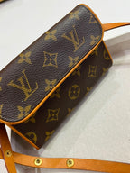 Louis Vuitton Monogram Pochette Twin GM M51852 Vintage Shoulder Bag