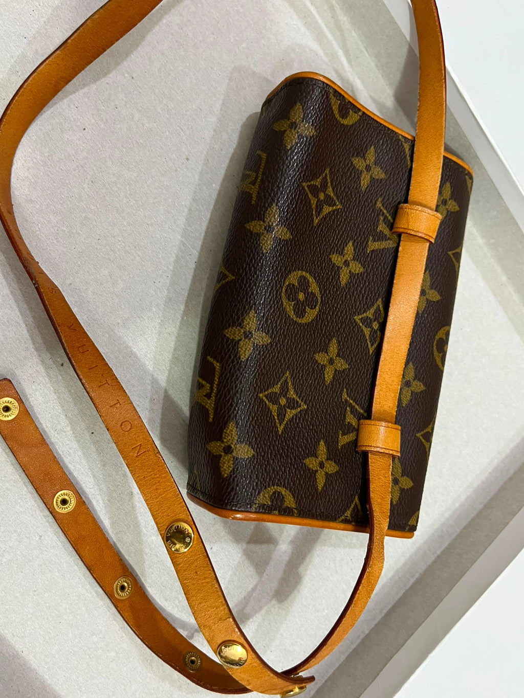 Louis Vuitton Monogram Pochette Twin GM M51852 Vintage Shoulder Bag