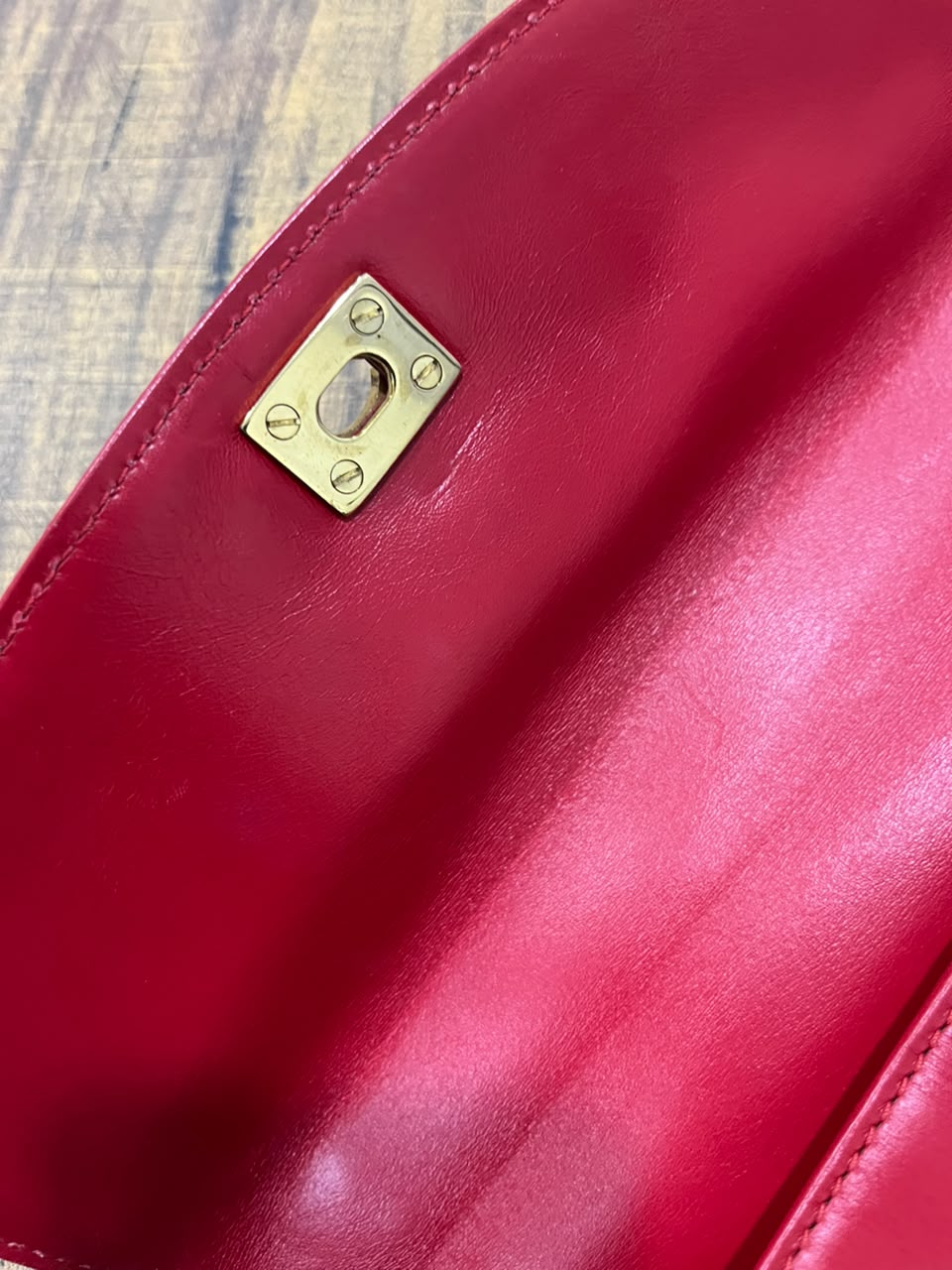 Louis Vuitton Spartan Opera Line Shoulder Bag M63947 Red Epi Leather – Vintage