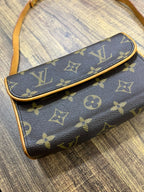 Louis Vuitton Monogram Pochette Twin GM M51852 Vintage Shoulder Bag