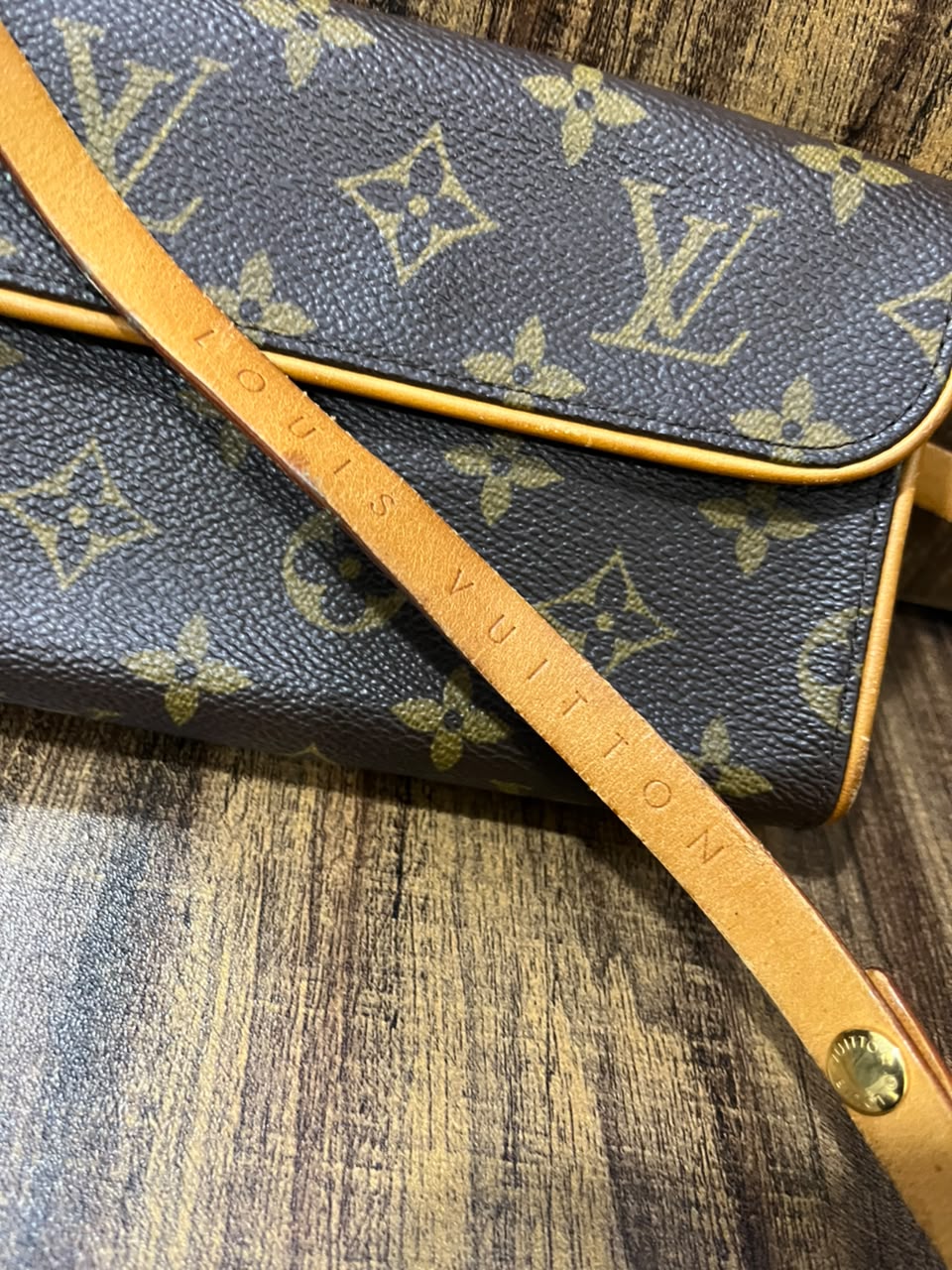 Louis Vuitton Monogram Pochette Twin GM M51852 Vintage Shoulder Bag