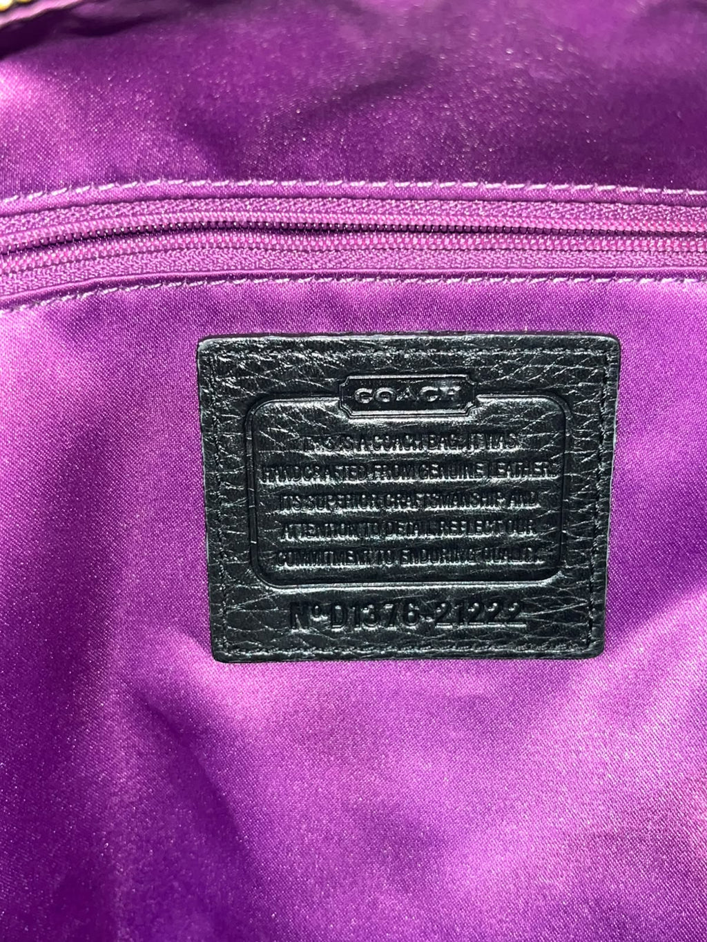 Coach Madison Gathered Leather Lindsey Satchel Black Gold Hardware