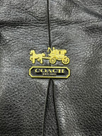 Coach Madison Gathered Leather Lindsey Satchel Black Gold Hardware