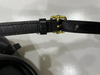 Coach Madison Gathered Leather Lindsey Satchel Black Gold Hardware