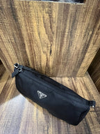 Prada Tessuto Nylon Mini Hobo Shoulder Bag Black – Vintage