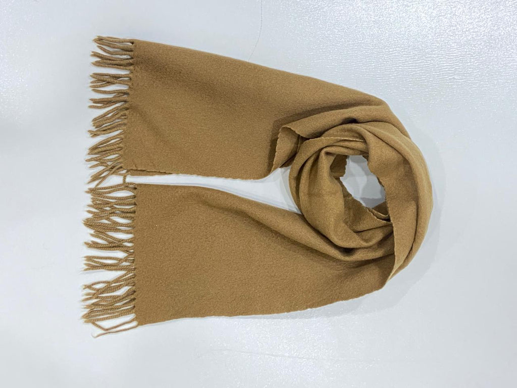 Vintage Loro Piana 100% Cashmere Scarf – Camel Brown, Made in Italy