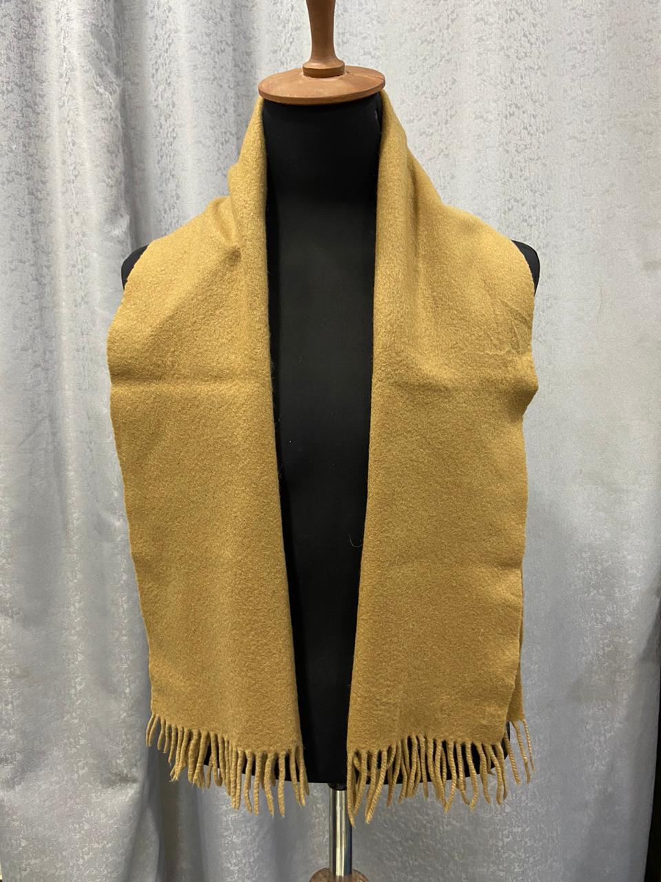 Vintage Loro Piana 100% Cashmere Scarf – Camel Brown, Made in Italy