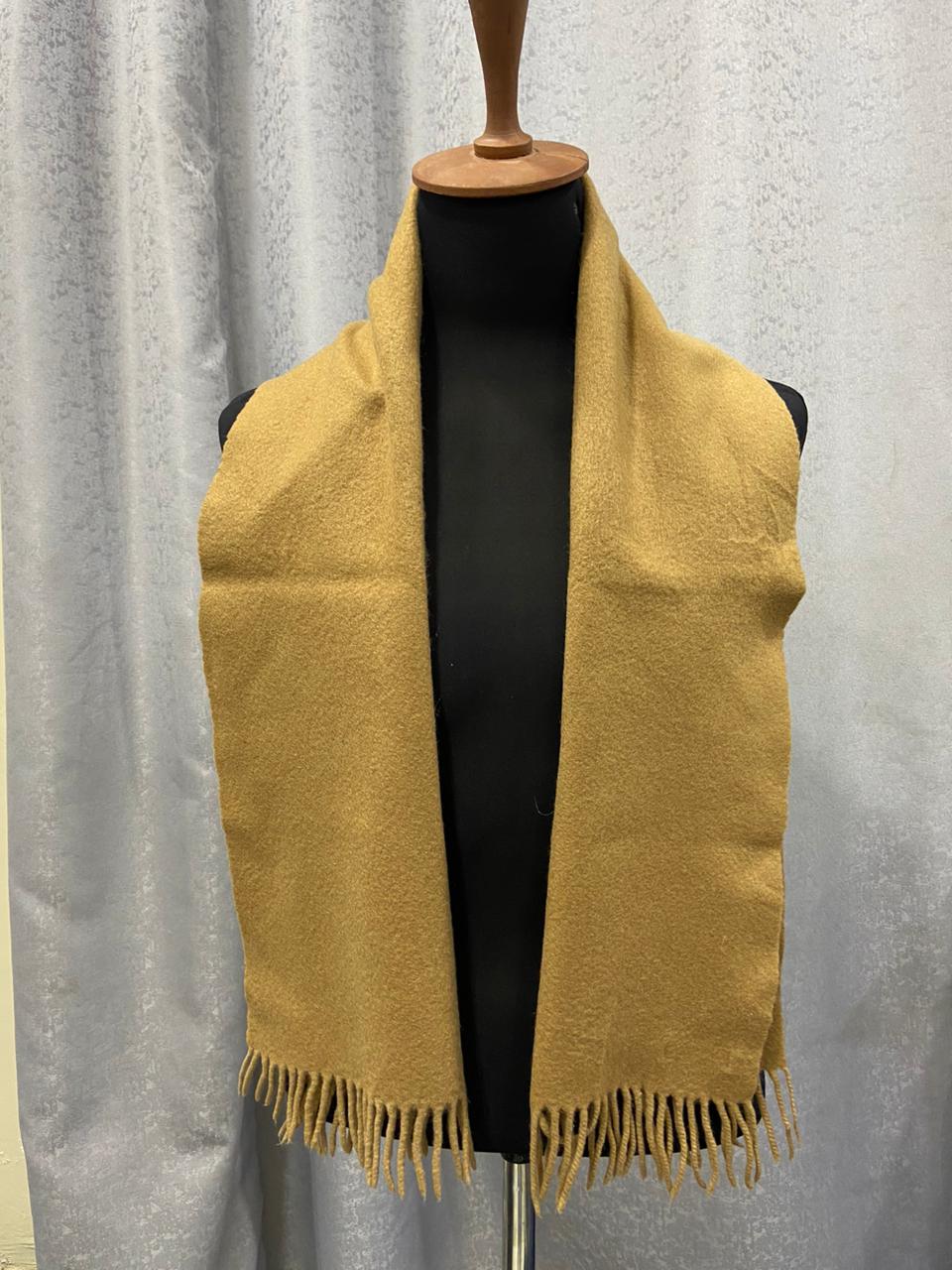 Vintage Loro Piana 100% Cashmere Scarf – Camel Brown, Made in Italy
