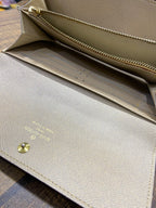 Louis Vuitton Monogram Dentelle Sarah Wallet Gold