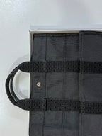Hermès Vintage Charcoal Canvas Herline Tote MM Bag