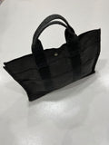 Hermès Vintage Charcoal Canvas Herline Tote MM Bag