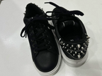 Karl Lagerfeld Kapri Stud Tab Low Sneakers Women Black White US 6 UK 4