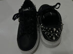 Karl Lagerfeld Kapri Stud Tab Low Sneakers Women Black White US 6 UK 4