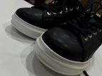 Karl Lagerfeld Kapri Stud Tab Low Sneakers Women Black White US 6 UK 4